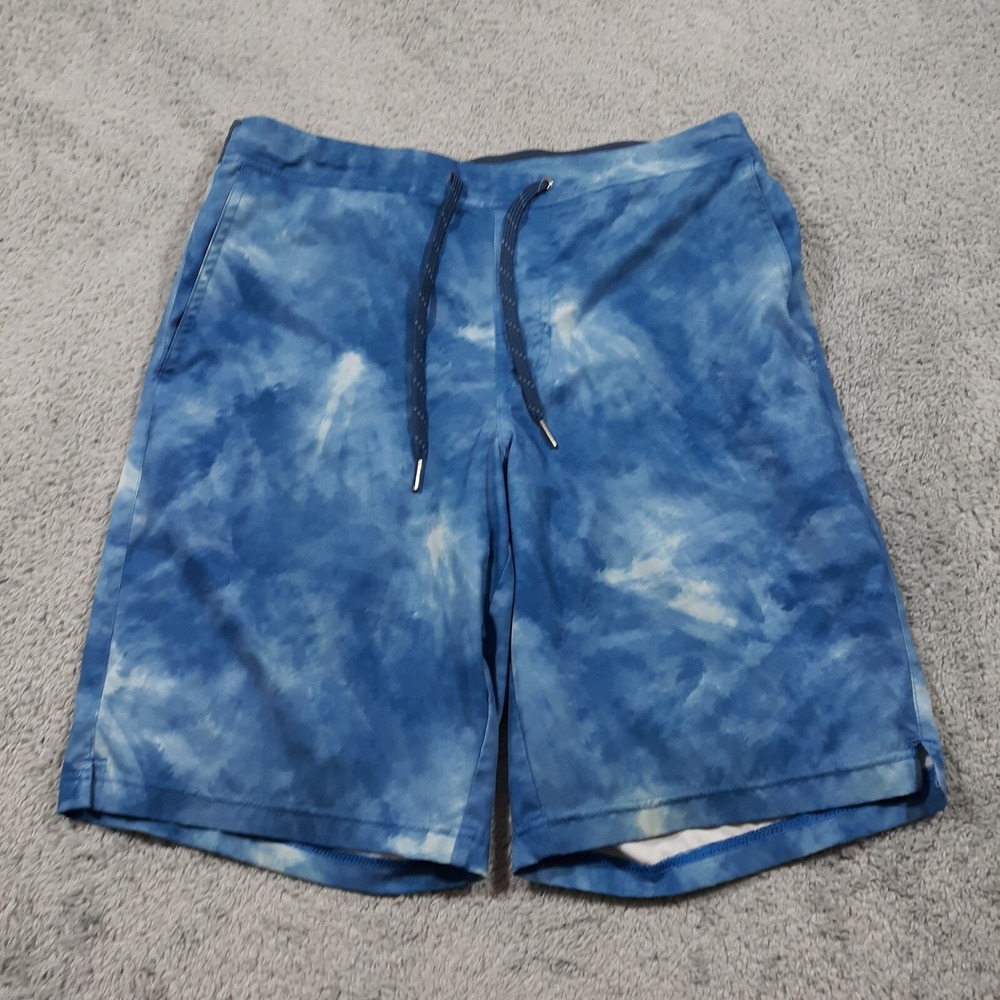 Fair Harbor Shorts Mens S Blue Elastic Waist Lined Athletic Workout Beach Swim
